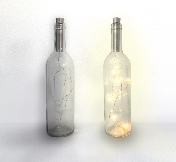 Botella luz led