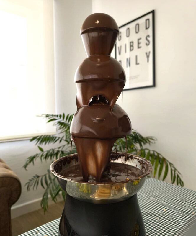 Nuestra Fuente de Chocolate Funcionando